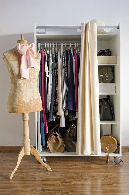 Wardrobes in a bedroom